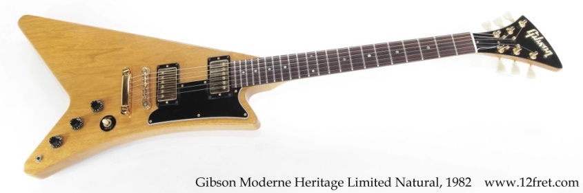 Gibson Moderne Heritage Limited Natural, 1982 Full Front View