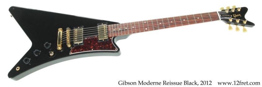 Gibson Moderne Reissue Black, 2012 Full Front View