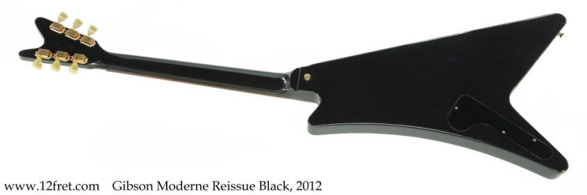 Gibson Moderne Reissue Black, 2012 Full Rear View