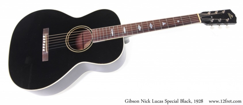 Gibson Nick Lucas Special Black, 1928 Full Front View