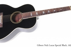 Gibson Nick Lucas Special Black, 1928 Full Front View