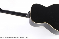 Gibson Nick Lucas Special Black, 1928 Full Rear View