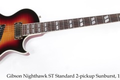 Gibson Nighthawk ST Standard 2-pickup Sunburst, 1998 Full Front View