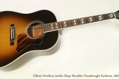 Gibson Northern Jumbo Slope Shoulder Dreadnought Sunburst, 2007  Full Front View