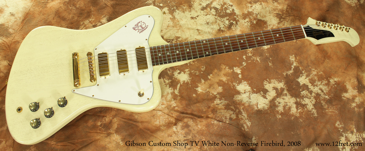 Gibson Custom Shop Non Reverse Firebird TV White 2008 full front view