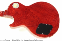 Gibson R8 Les Paul Standard Reissue Sunburst, 2014 Back View