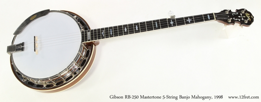 Gibson RB-250 Mastertone 5-String Banjo Mahogany, 1998  Full Front View