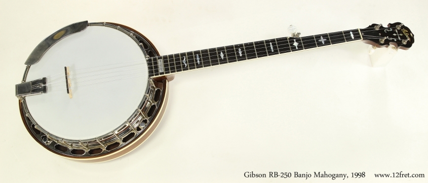 Gibson RB-250 Banjo Mahogany, 1998   Full Front VIew