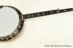 Gibson RB-250 Banjo Mahogany, 1998   Full Front VIew