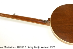 Gibson Mastertone RB 250 5 String Banjo Walnut, 1975 Full Rear View