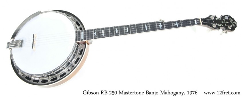 Gibson RB-250 Mastertone Banjo Mahogany, 1976 Full Front View