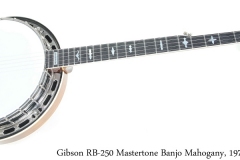 Gibson RB-250 Mastertone Banjo Mahogany, 1976 Full Front View