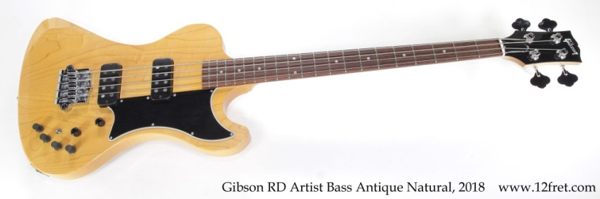 Gibson RD Artist Bass Antique Natural, 2018 Full Front View