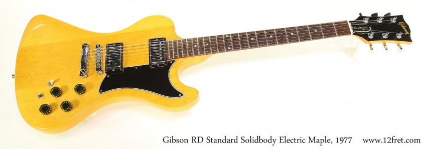 Gibson RD Standard Solidbody Electric Maple, 1977 Full Front View