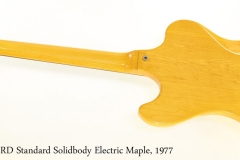 Gibson RD Standard Solidbody Electric Maple, 1977 Full Rear View