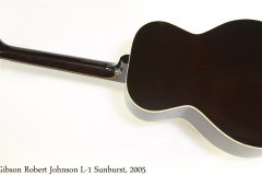 Gibson Robert Johnson L-1 Sunburst, 2005 Full Rear View