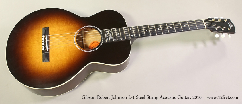 Gibson Robert Johnson L-1 Steel String Acoustic Guitar, 2010 Full Front View