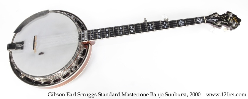 Gibson Earl Scruggs Standard Mastertone Banjo Sunburst, 2000 Full Front View