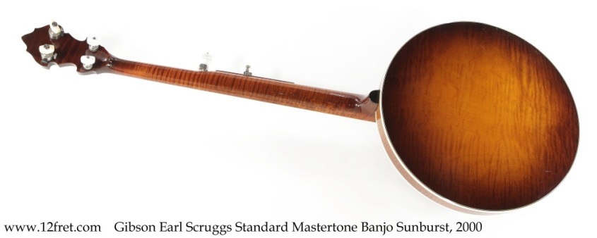 Gibson Earl Scruggs Standard Mastertone Banjo Sunburst, 2000 Full Rear View