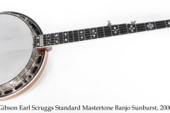 Gibson Earl Scruggs Standard Mastertone Banjo Sunburst, 2000 Full Front View