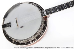 Gibson Earl Scruggs Standard Mastertone Banjo Sunburst, 2000 Top View