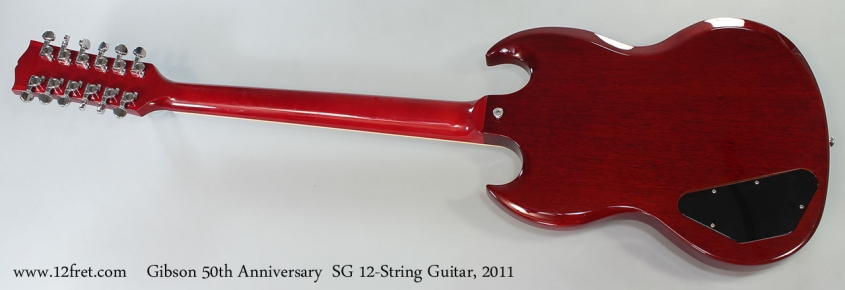 Gibson 50th Anniversary SG 12-String Guitar, 2011 Full Rear View