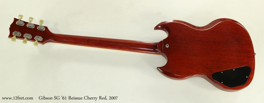 Gibson SG '61 Reissue Cherry Red, 2007  Full Rear View