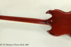 Gibson SG '61 Reissue Cherry Red, 2007  Full Rear View