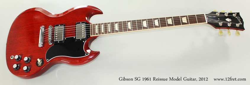 Gibson SG 1961 Reissue Model Guitar, 2012 Full Front View