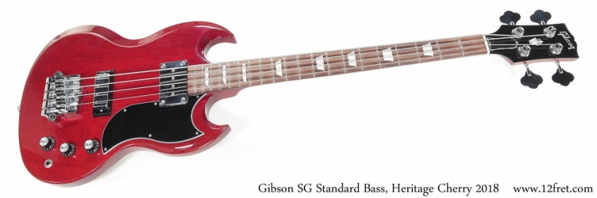 Gibson SG Standard Bass, Heritage Cherry 2018 Full Front View