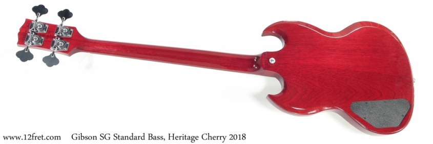 Gibson SG Standard Bass, Heritage Cherry 2018 Full Rear View