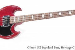 Gibson SG Standard Bass, Heritage Cherry 2018 Full Front View