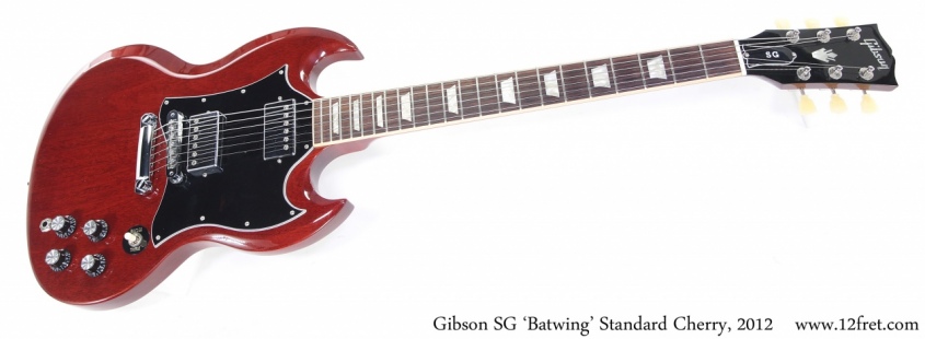 Gibson SG 'Batwing' Standard Cherry, 2012 Full Front View