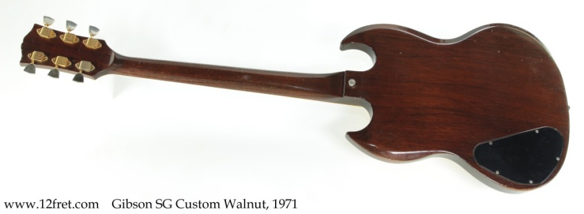Gibson SG Custom Walnut, 1971 Full Rear View