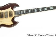 Gibson SG Custom Walnut, 1971 Full Front View