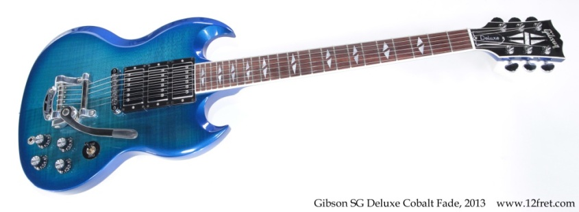 Gibson SG Deluxe Cobalt Fade, 2013 Full Front View