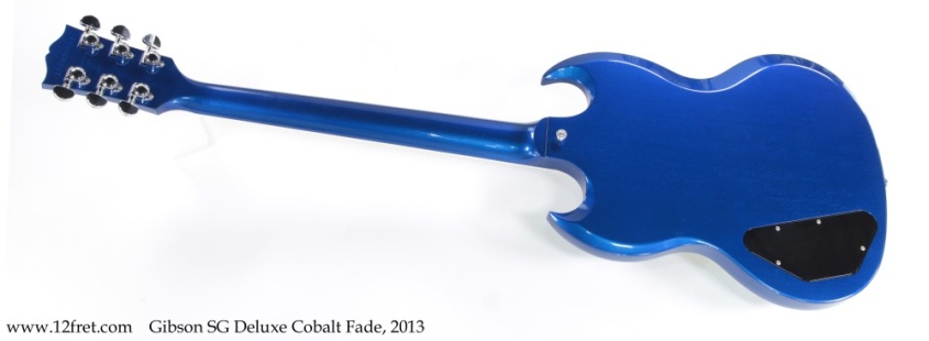 Gibson SG Deluxe Cobalt Fade, 2013 Full Rear View