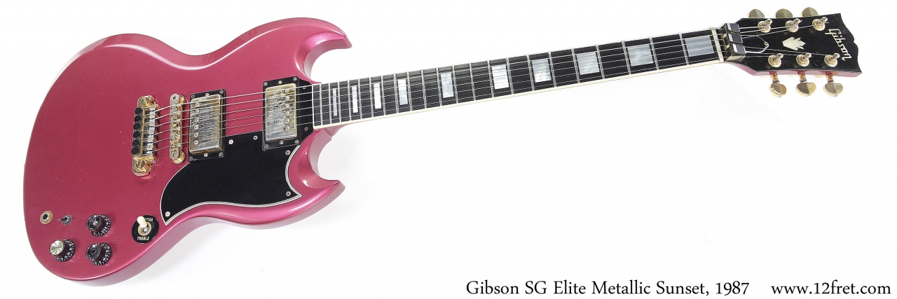 Gibson SG Elite Metallic Sunset, 1987 Full Front View