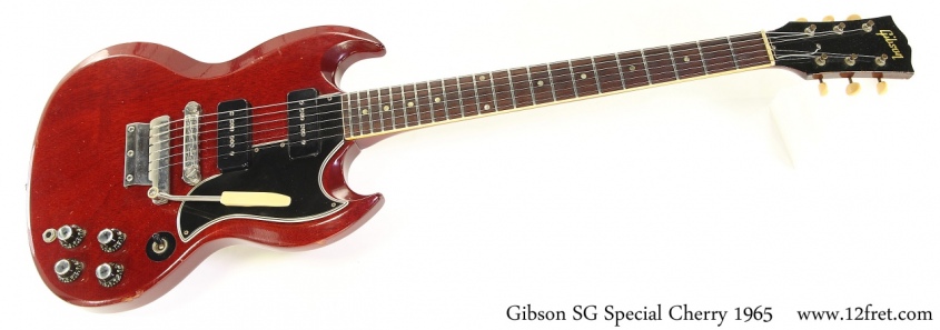 Gibson SG Special Cherry 1965 Full Rear View