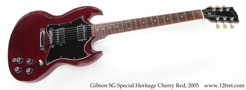 Gibson SG Special Heritage Cherry Red, 2005 Full Front View