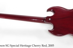 Gibson SG Special Heritage Cherry Red, 2005 Full Rear View