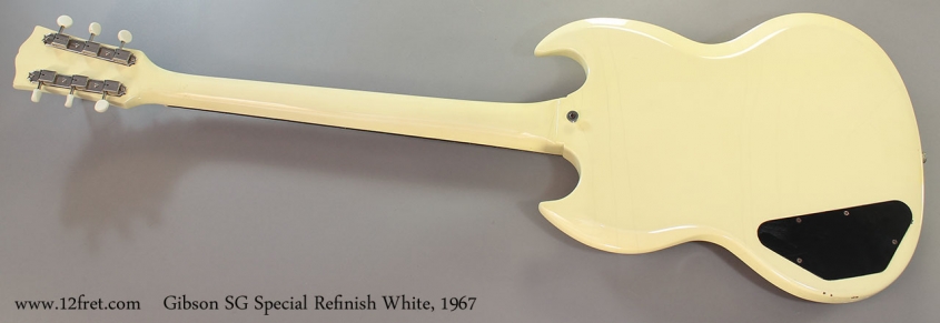 Gibson SG Special Refinish White, 1967 full rear view