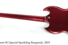 Gibson SG Special Sparkling Burgundy, 2019 Full Rear View