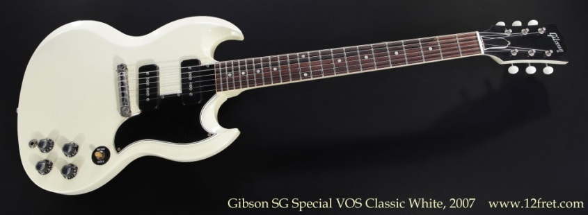 Gibson SG Special VOS Classic White, 2007 Full Front View