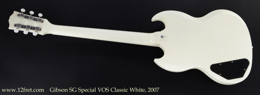 Gibson SG Special VOS Classic White, 2007 Full Rear View