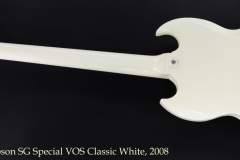 Gibson SG Special VOS Classic White, 2008 Full Rear View