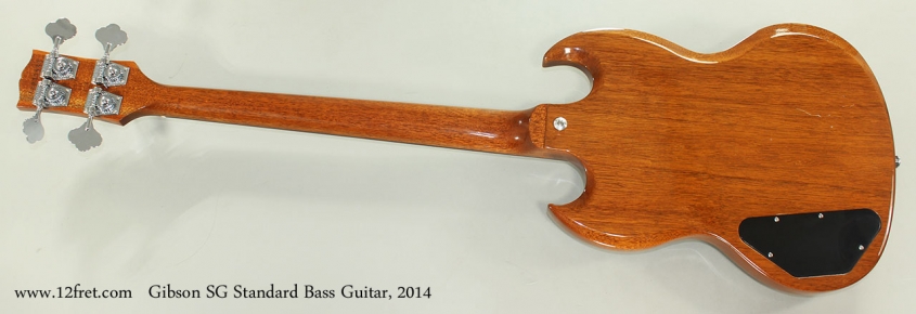 Gibson SG Standard Bass Guitar, 2014 Full Rear View