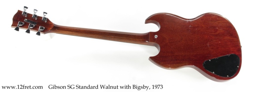 Gibson SG Standard Walnut with Bigsby, 1973 Full Rear View