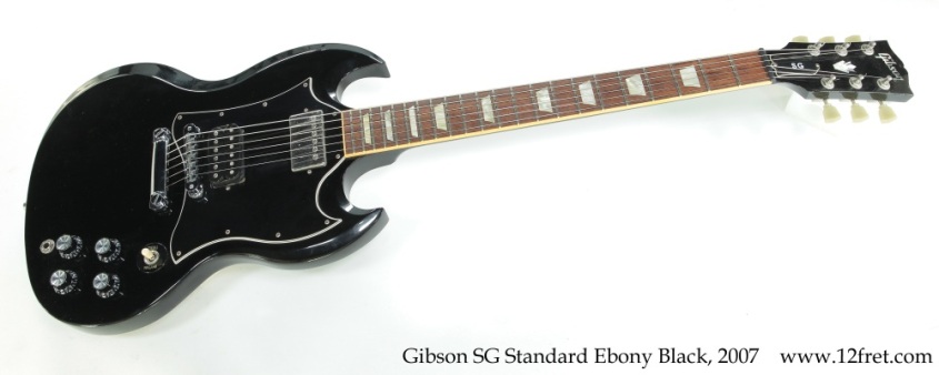 Gibson SG Standard Ebony Black, 2007 Full Front View