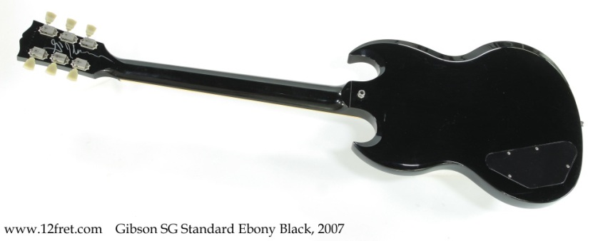 Gibson SG Standard Ebony Black, 2007 Full Rear View